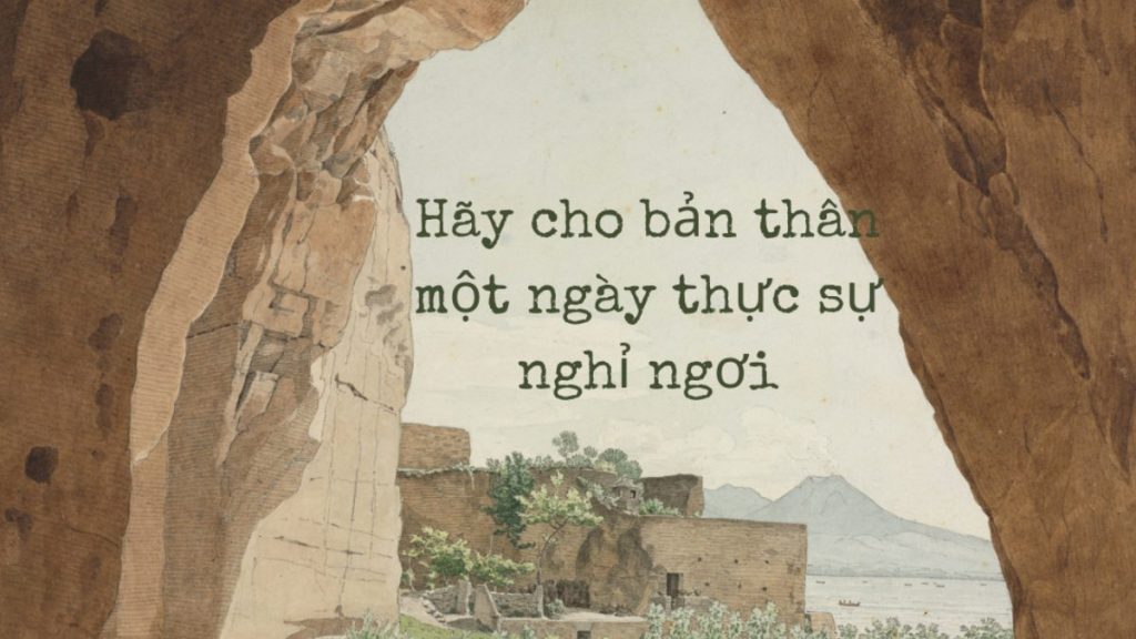 Hãy cho bản thân mình một ngày thực sự nghỉ ngơi